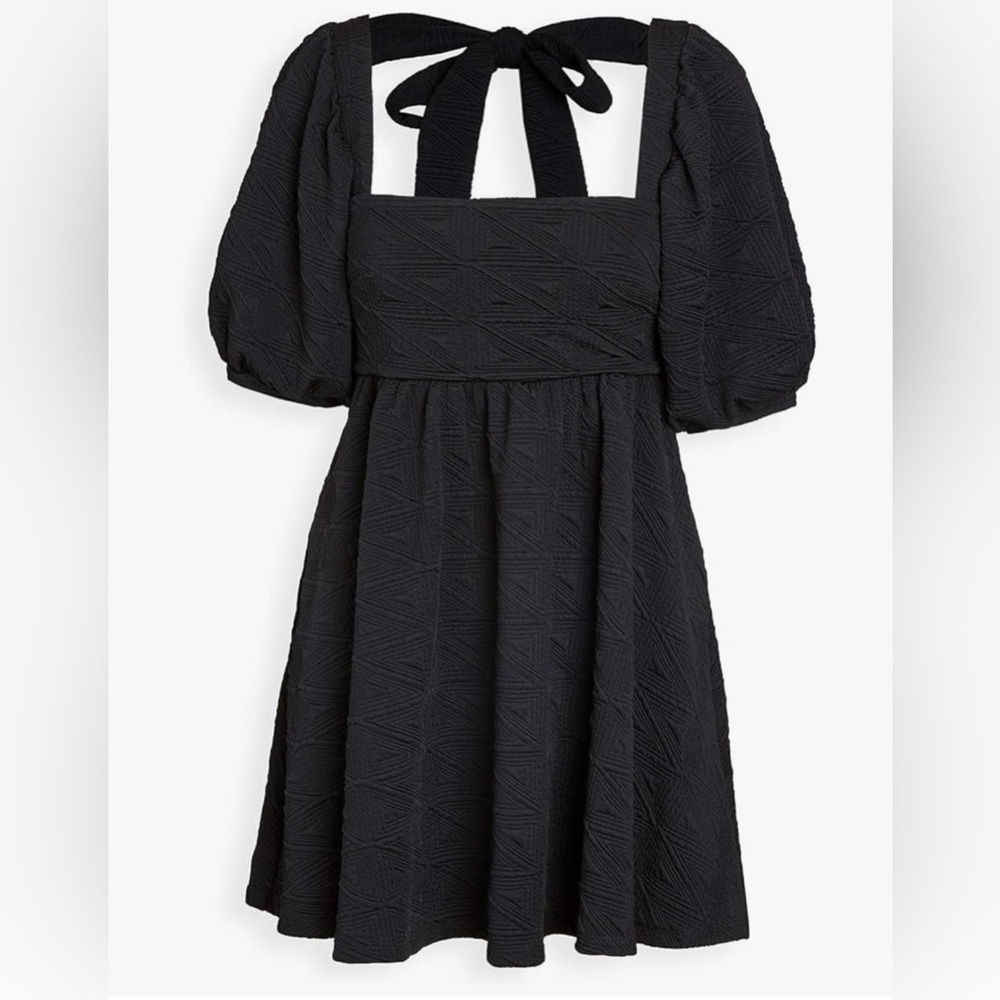 Free People Violet Puff Sleeve Mini Dress